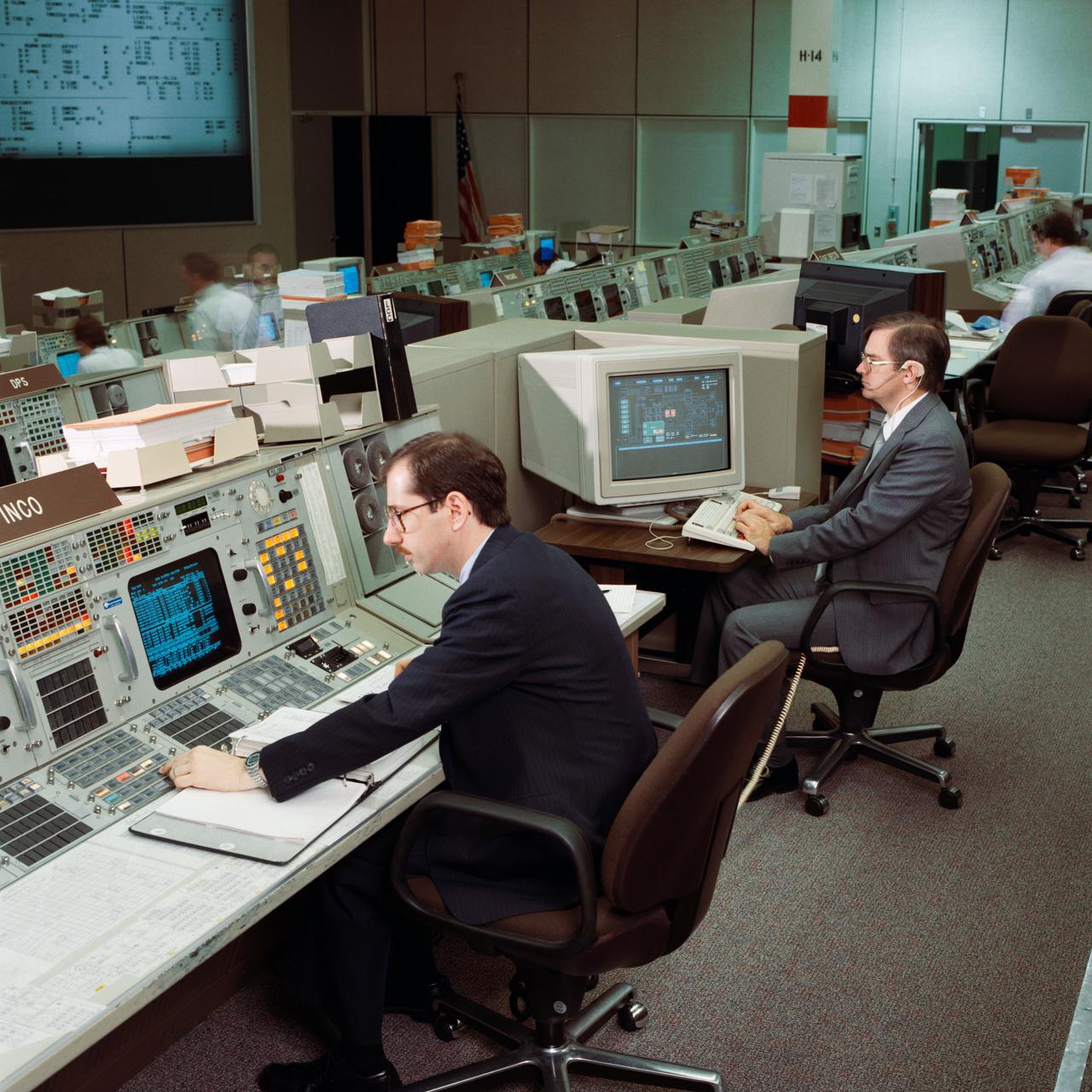 Mission control room, 1988